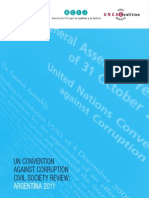 Un Convention Against Corruption Civil Society Review: Argentina 2011