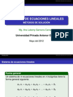 Sistemas de Ecuaciones Lineales-Metodos Numericos