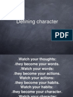 Defining Character
