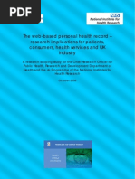 Download The web-based personal health record  research implications for patients consumers health services and UK industry by Patients Know Best SN11618960 doc pdf