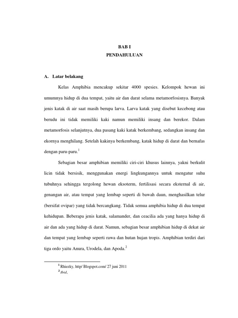 Laporan Praktikum Katak