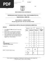 Kertas 2 Sains Tingkatan 2