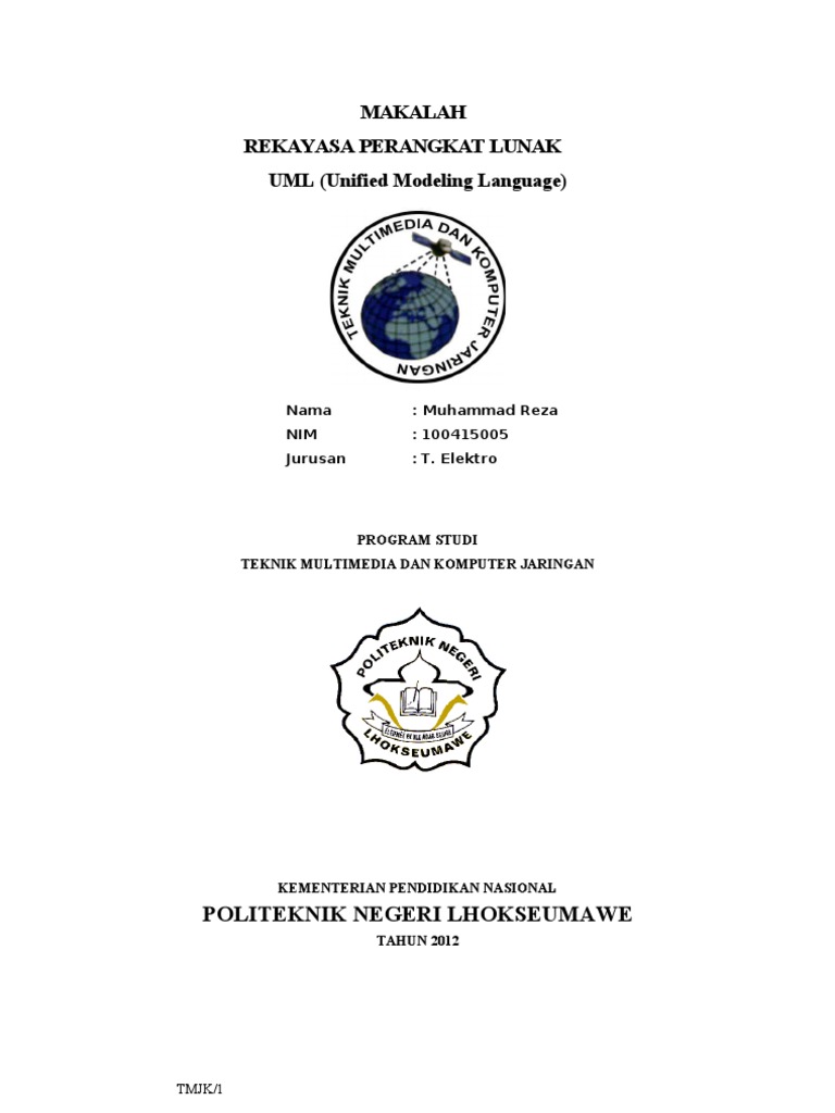 Makalah Dan Contoh Kasus Uml (Muhammad Reza 100415005) PDF