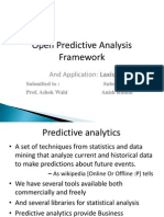 Open Predictive Analysis Framework: and Application: Laxis