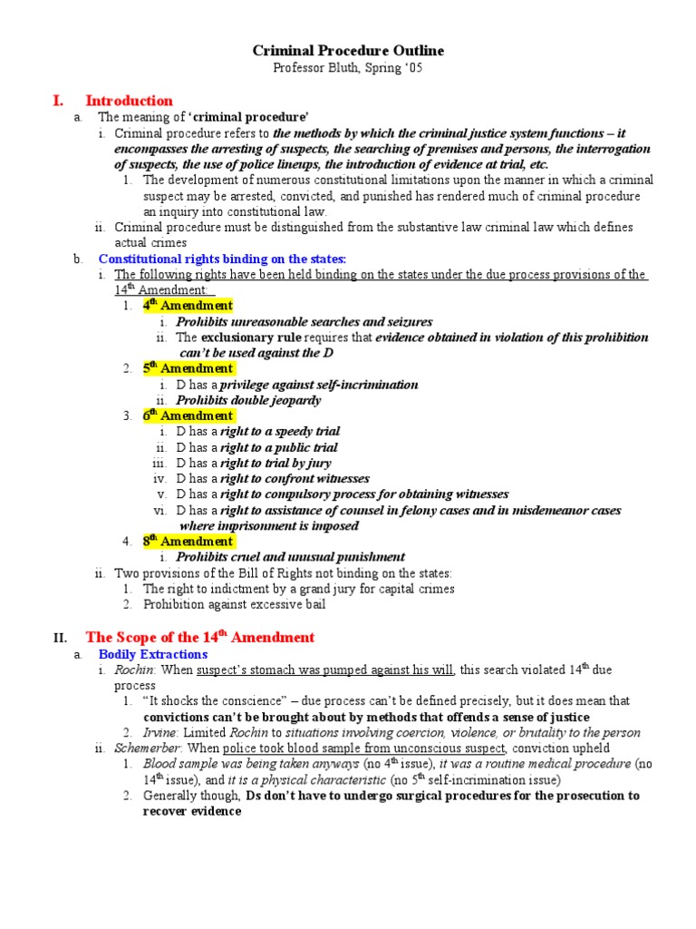 Criminal law and procedure outline picture