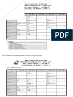 Jadual Pelajar 17 Dec 12 - 3 May 13