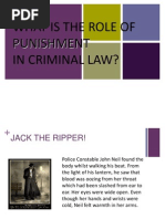What is the Role of Punishment