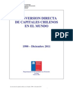 La Inversión de Capitales Chilenos en El Mundo 1990 - Diciembre 2011