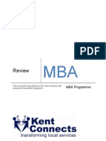 Review of MBA Programme