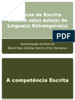 Práticas de Escrita Criativa em LE: Parte 1 (A Escrita)