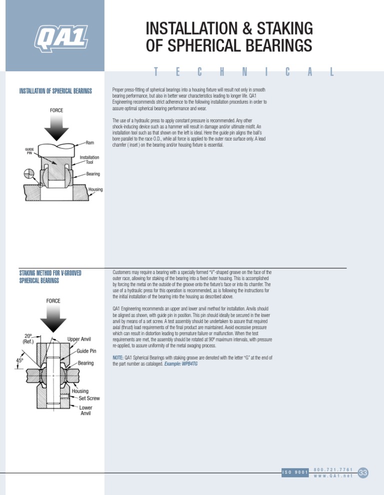 Installation Bearings | PDF