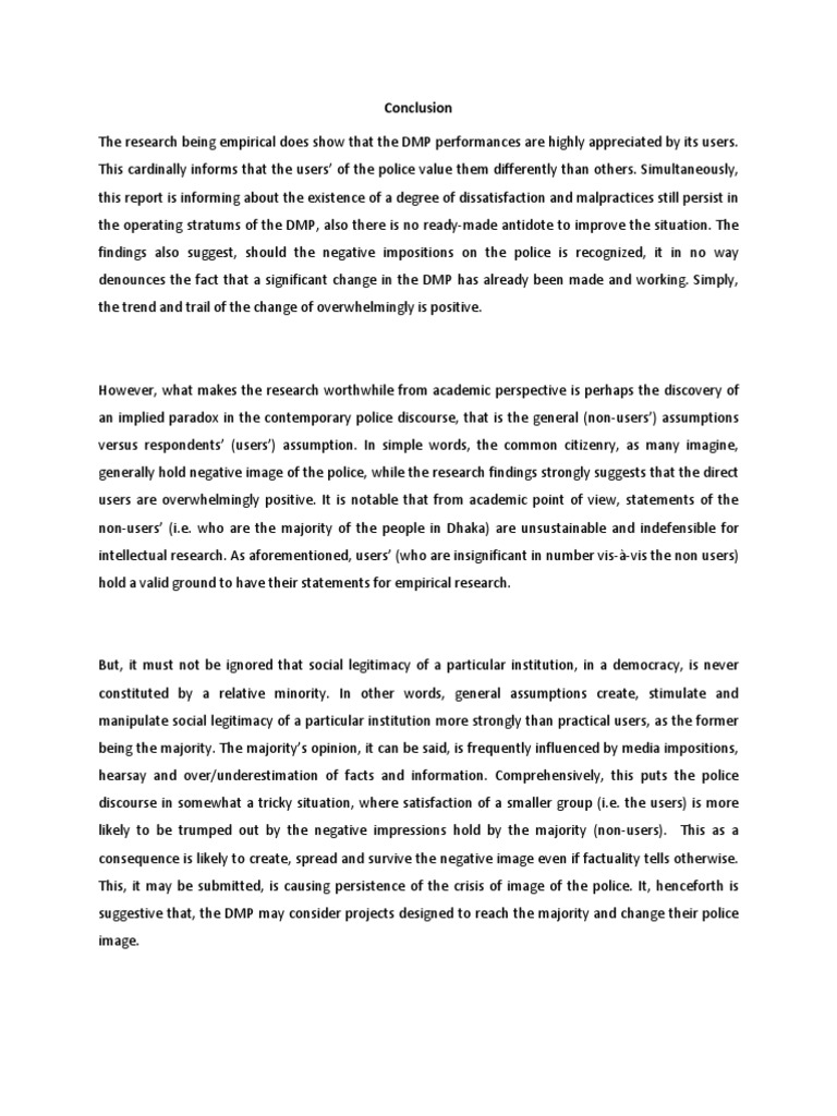 Conclusion Behavioural Sciences Psychology & Cognitive Science