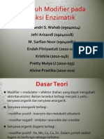 Pengaruh Modifier Pada Reaksi Enzimatik