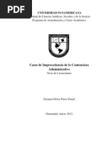 Casos de Improcedencia de Lo Contencioso