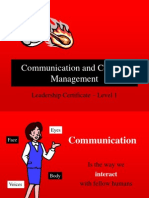 Communication and Conflict Management