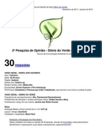 2ª Pesquisa de Opinião - Diário do Verde