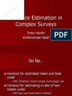 Variance Estimation in Complex Surveys