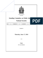 Standing Committee On Public Safety and National Security: Thursday, June 17, 2010