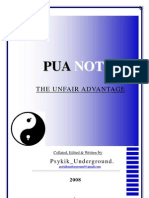 PUA NOTES: The Unfair Advantage