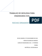 Trabalho de Geologia Para Engenharia Civil