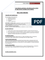 Determination of The Flakiness and The Elongation Determination of Angularity Number