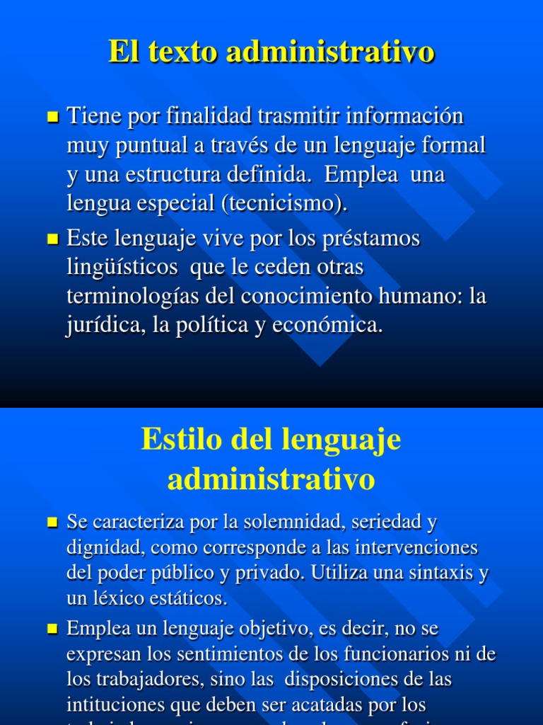 Texto administrativo