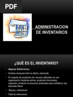 Administracion de Inventarios