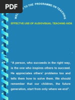 6 Effective Use of Audio Visual Aids