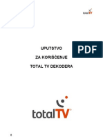 Uputstvo Za Satelitski Prijemnik Total TV
