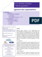 Note 2 Management Organisations