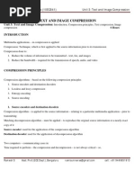 Download Multimedia Communication - ECE - VTU - 8th Sem - Unit 3 - Text and Image Compression ramisuniverse by ramisuniverse SN116318751 doc pdf