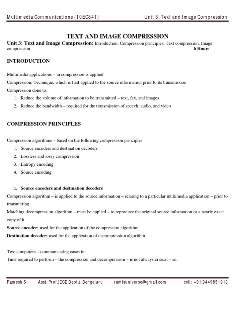 Text and Image Compression Overview | PDF | Data Compression | Code
