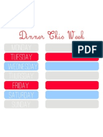 Meal Planner Red Blue Grey