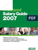 Thailand Salary 2007
