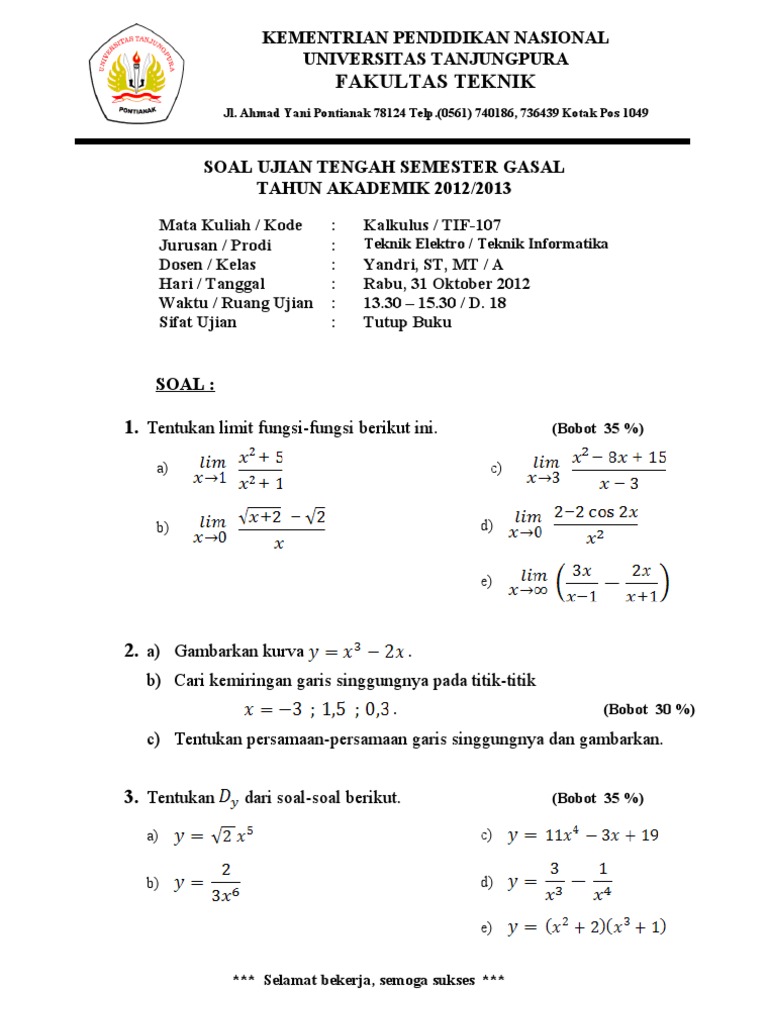 Soal Uts Kalkulus Informatika 2012 2013 55