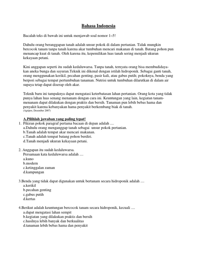 Pertanyaan Dan Jawaban Tentang Hidroponik Media Kerikil