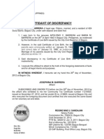 08 Aff of Discrepancy (Date of Marriage of Parents)