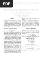 Design and Analysis of Adaptive-Bandwidth All-Digital Phase-Locked Loop