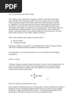 Some of Existing Method of Pair Trading