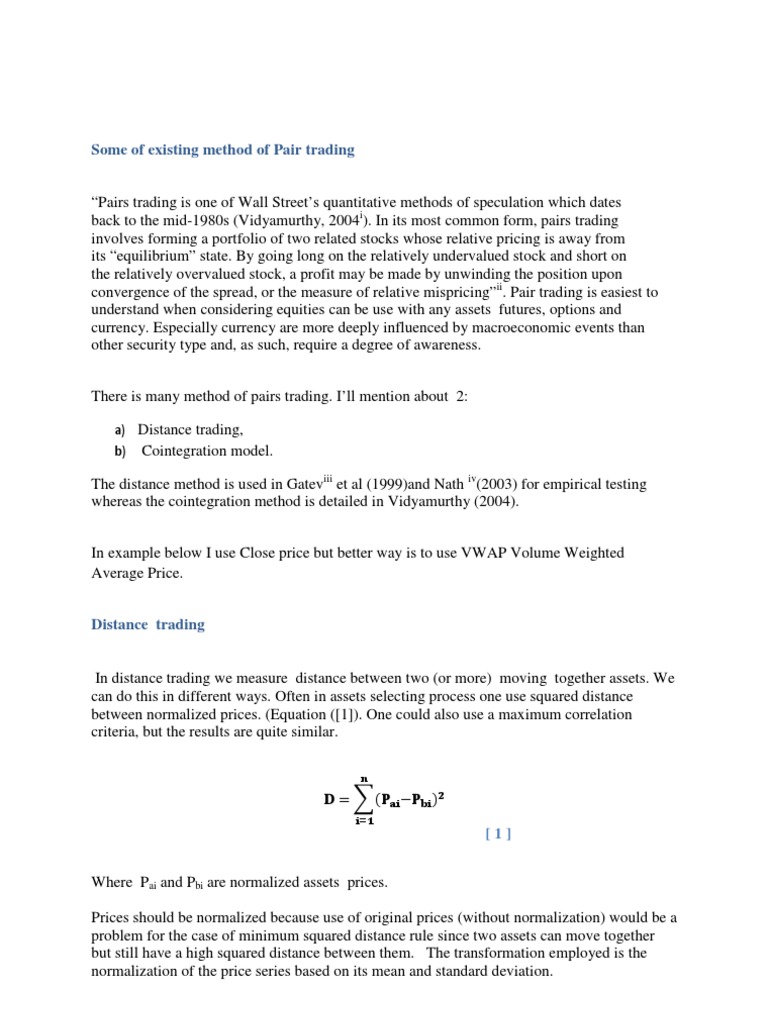 Pair Trading Strategies Explained | PDF