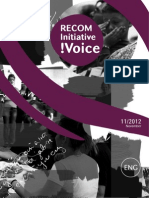 RECOM Initiative !voice 11-2012