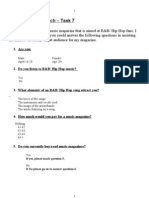 Task 7 - Questionnaire