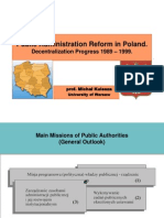 Michal Kulesza - Public Administration Reform in Poland 1999 