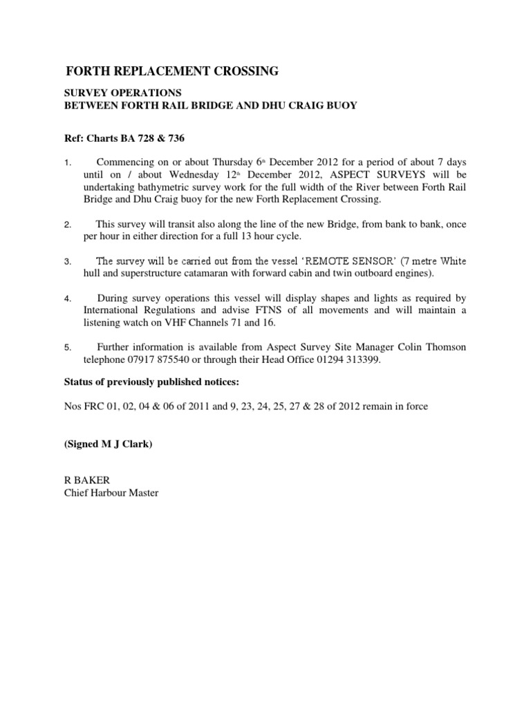 Notice To Mariners PDF