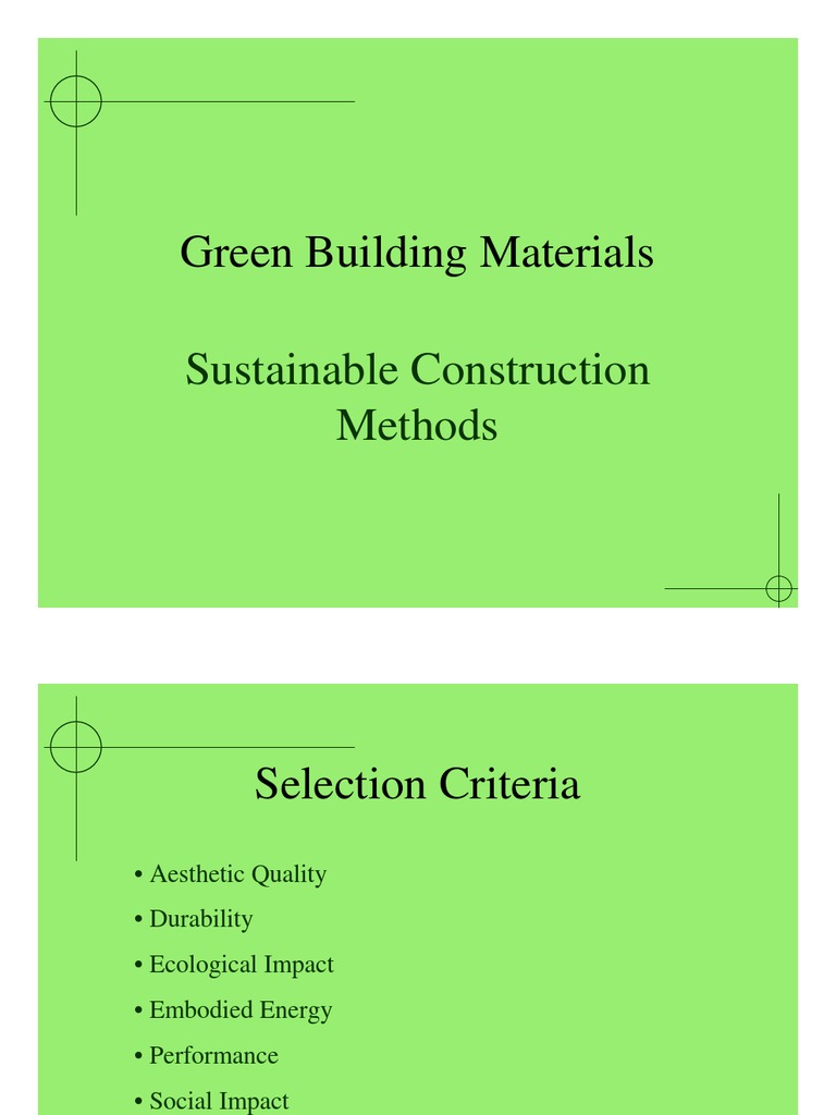 Green Building Materials Overview | PDF | Flooring | Forest Stewardship ...