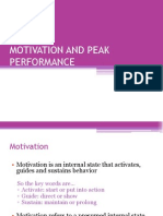 Session 13 Motivation and Peak Performance