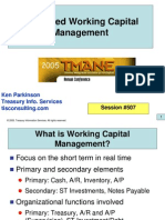 Advanced Working Capital Management: Ken Parkinson Treasury Info. Services