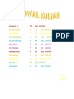 jadwal kuliah