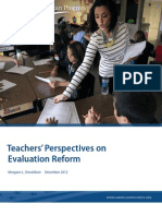 Teachers' Perspectives On Evaluation Reform