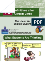 Infinitives After Certain Verbs: The Life of An English Student